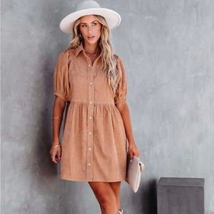 VICI corduroy babydoll dress